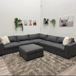 Gray Sectional Couch - Free Delivery 