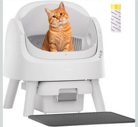 🔥new inbox🔥PetPivot Self Cleaning Litter Box, Open Top Automatic Litter Box for Multiple Cats