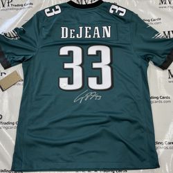 DeJean Cooper Autograph Philadelphia Super Bowl Jersey