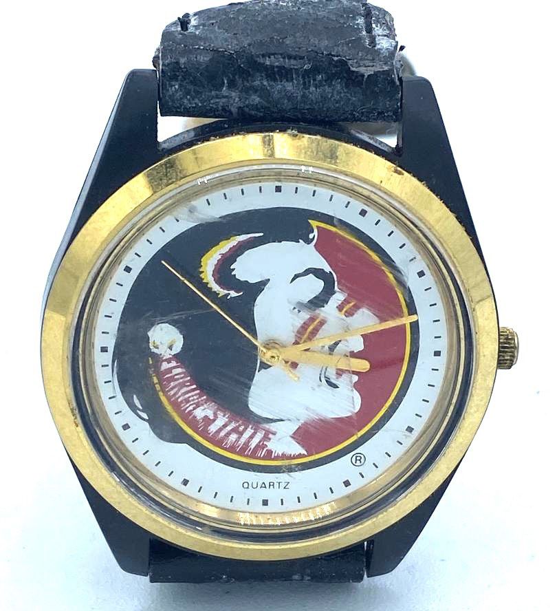 Florida State University Seminoles Nelsonic Quartz Wristwatch-- NEEDS BATTERY