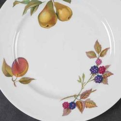 Royal Worcester Evesham Gold 8 1/4" Salad Plates 1961 Made In England Discontinued