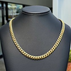 Jewelry 14k Solid Yellow Gold Big Boy Cuban link 24.00” Chain necklace 125.70 grams 8.25mm
