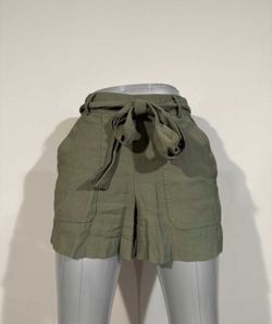 XS Olive Green High Waisted Shorts