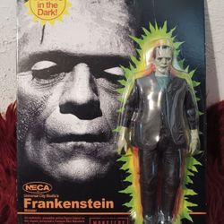 Neca Retro Frankenstein Glow In The Dark 7 In Figure