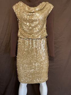 Eliza J Gold Dress Women’s Size 8