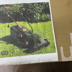 10 AMP 13 Inch Electric Corded Lawn Mower with Collection Box