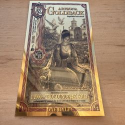 1/2 Arizona Goldback - Aurum Gold Foil Note (24k)