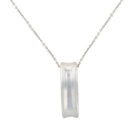 Tiffany & Co. Sterling 1837 Oval Loop Necklace