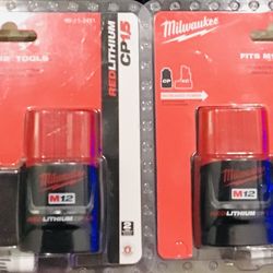 Milwaukee M12 REDLITHIUM 1.5 Ah Compact Battery 4-Pack