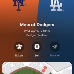 LA Dodgers Ticket 