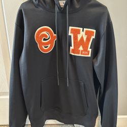 Off-white Hoodie Patch slim black/orange