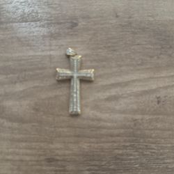 Gold Diamond Cross Pendant