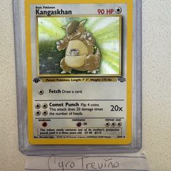 Kangaskhan #5/64 1st Edition Jungle LP Pokemon