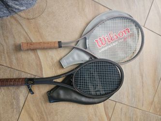 2 tennis rackets (Head xrc and Wilson American ace 110)
