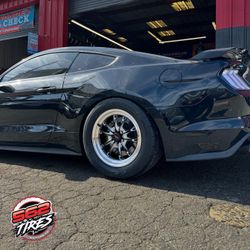 Weld Belmont Wheel And Tire Packages With 305/45/17 Nitto NT555R2 Drag Tires!!