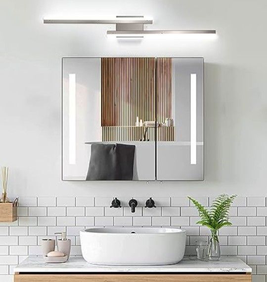Kamlam 36in LED Bathroom Light Brushed Nickel Dimmable New