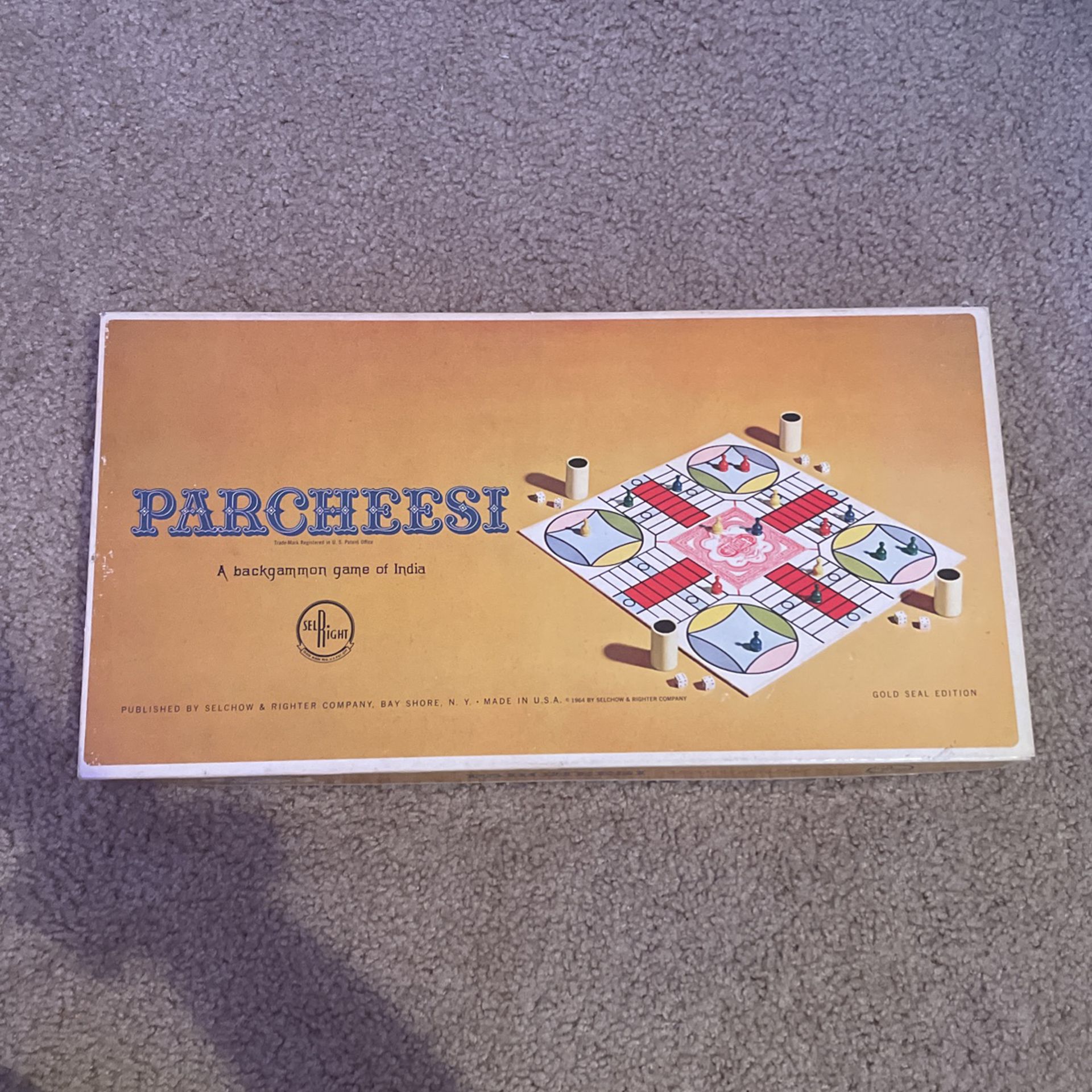 Parcheesi: A Backgammon Game Of India- Gold Seal Edition