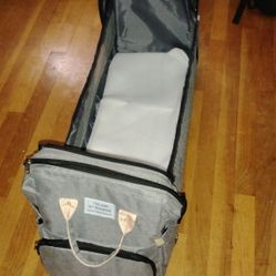 2 In 1 Diaper Bag Bassinet Changing Station