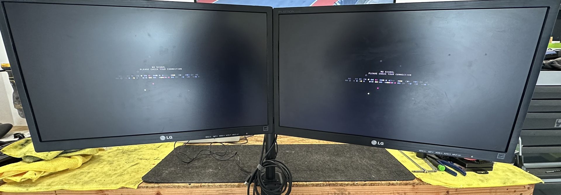 23” LG Dual Monitor Complete Setup