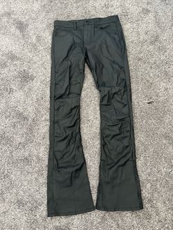 Denim black waxed jeans