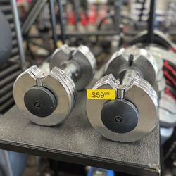 Adjustable Dumbbell Pair (up to 25 lbs)
