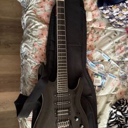 Electric Guitar With Speaker Works Great 