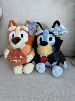 Bluey And Bingo Halloween Plush 12”