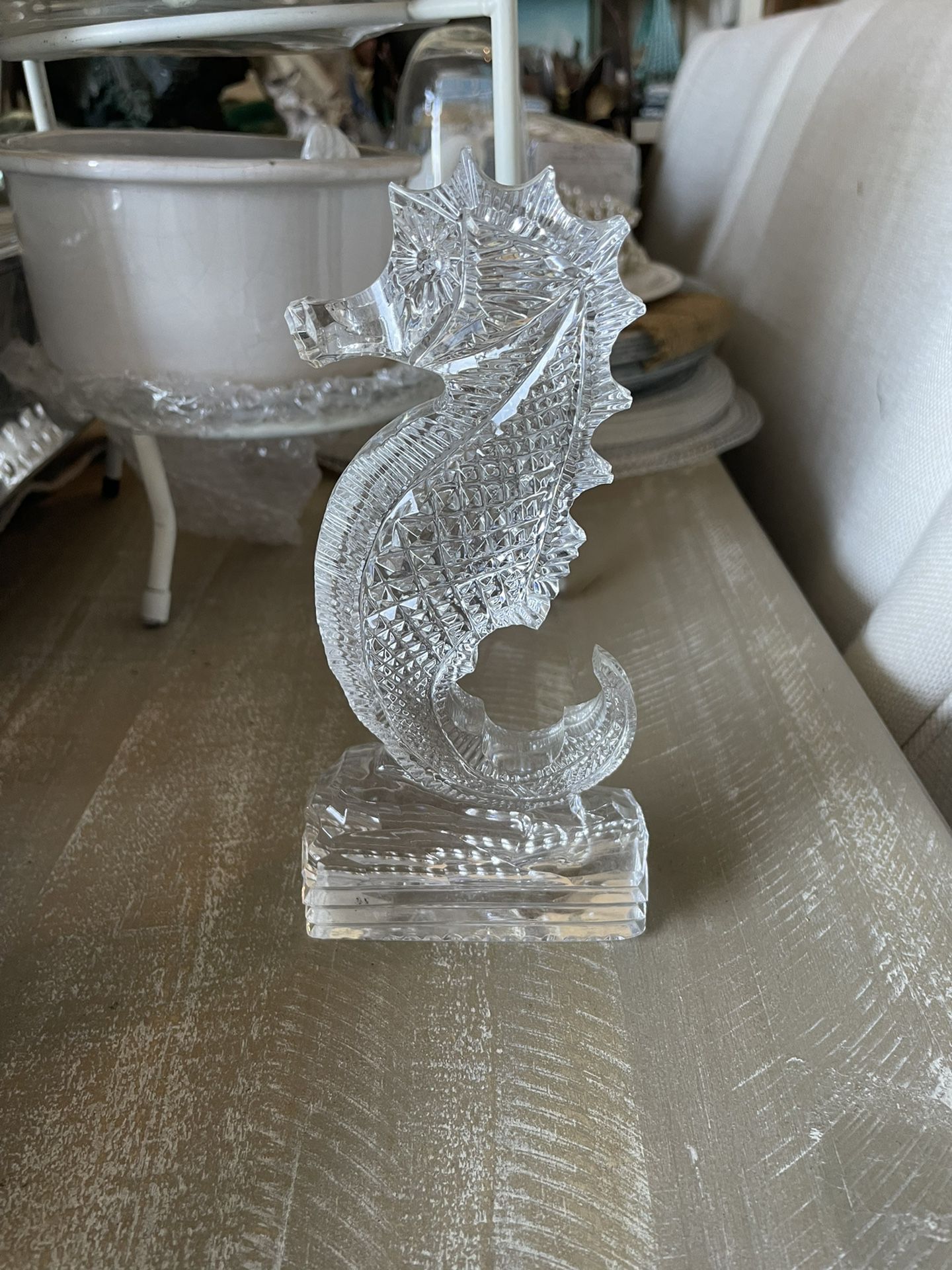 Waterford Crystal Seahorse Figurine 