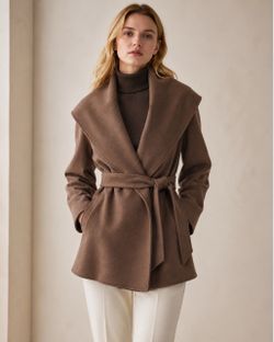 OGL Move Belted Shawl-Collar Wrap Jacket Size M
