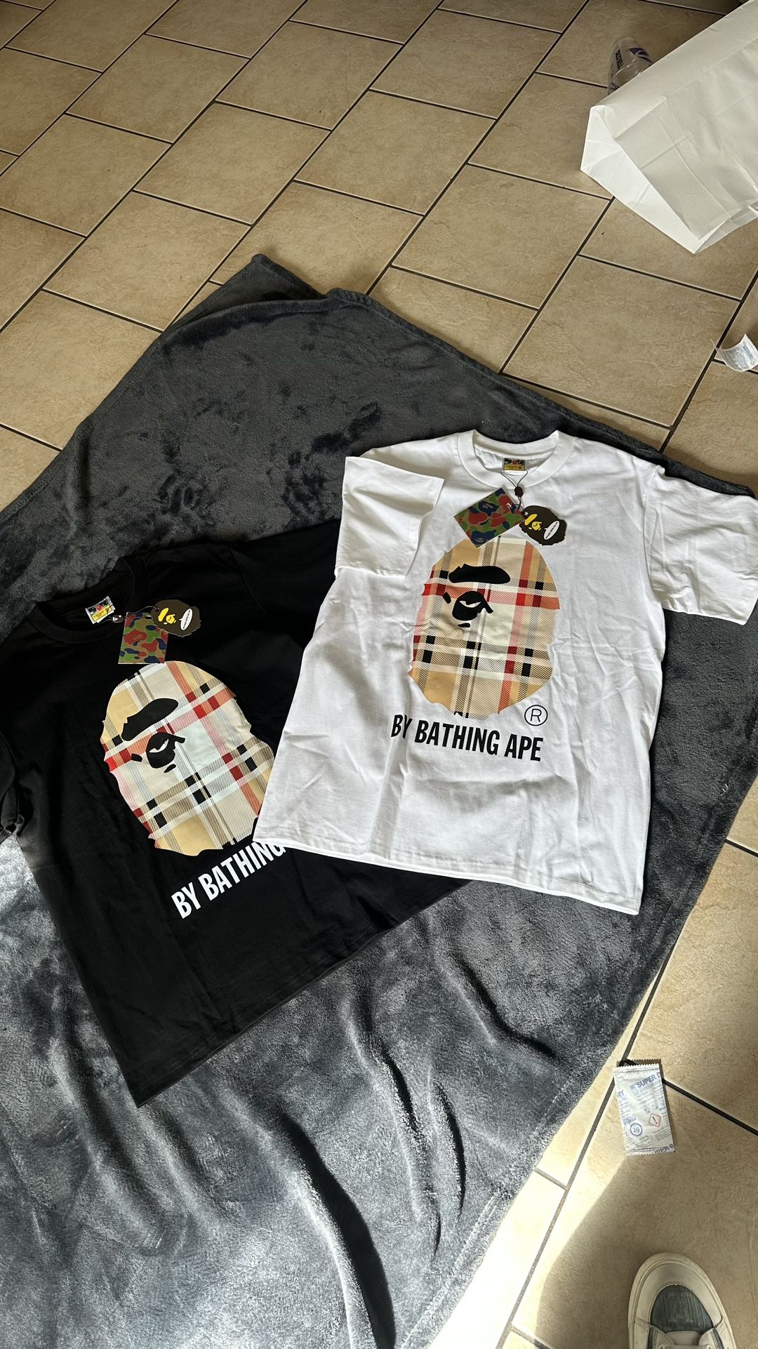Bape Burberry shirts 