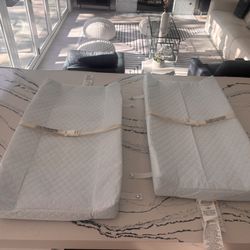 Babyletto Diaper Changing Pad (2 Available) And Burt’s Bees Changing Pad Cover (2 Available)