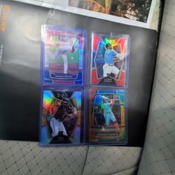 O'niel Cruz Rookie Silver Wander Franco Rookie Red Prizm