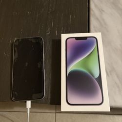 iPhone 14 – Works / Battery Issue / Cracked Back 