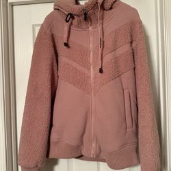 Salmon Fleece Coat