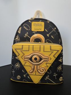 Loungefly Yu-Gi-Oh! Millenium Puzzle Mini Backpack GameStop Exclusive