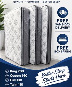 Mattresses King Queen Full Twin