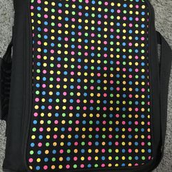 Polka Dot Zipper Binder