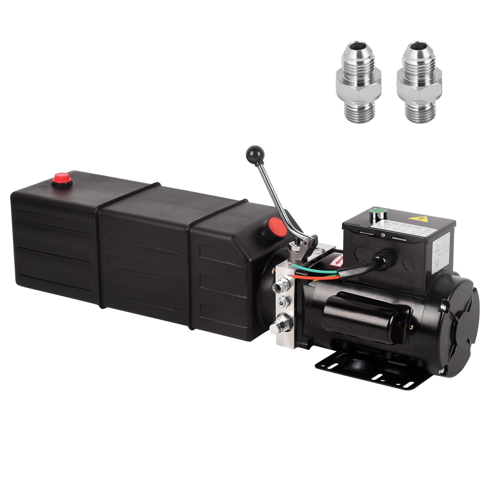 Doppy Hydraulic Power Unit 3.7 Gallon, 14 Quart Single Acting Hydraulic Pump 3HP 2950 PSI Car Lift Hydraulic Pump For 2 And 4 Post Lifts Car Lifting