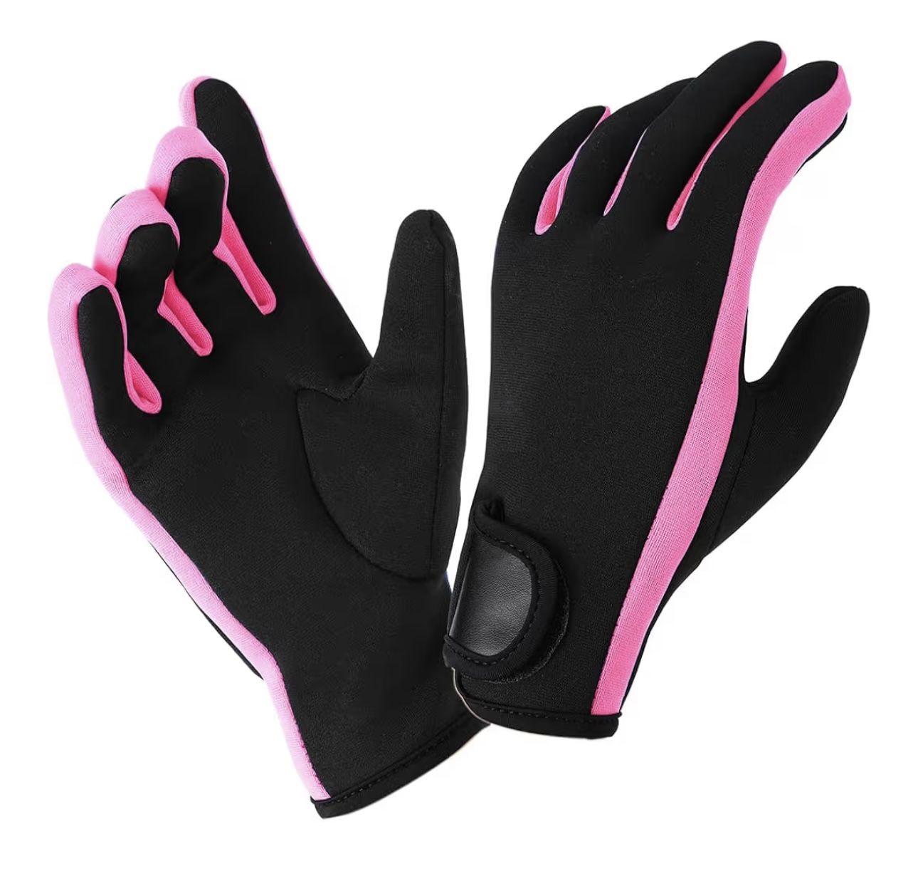 Micosuza Neoprene 1.5mm Five Finger Dive Gloves Pink Medium