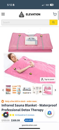 Infrared Sauna Blanket, New, Pink
