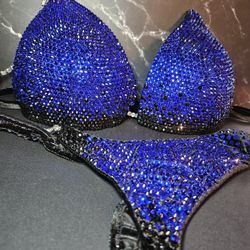 Navy Blue Competition Bikini Suit NEW 