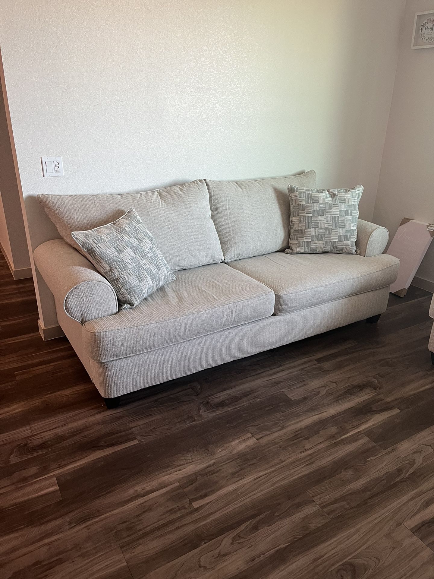 Sofa and loveseat