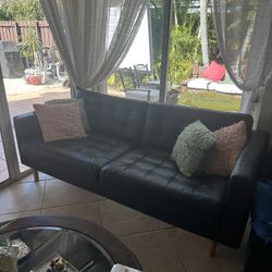 Sofa Negro (black) 6’8”x 2’11”