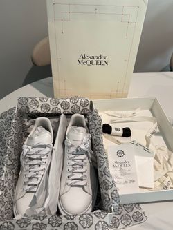 Alexander McQueen Oversized Sneakers White/Black Men’s 9.5