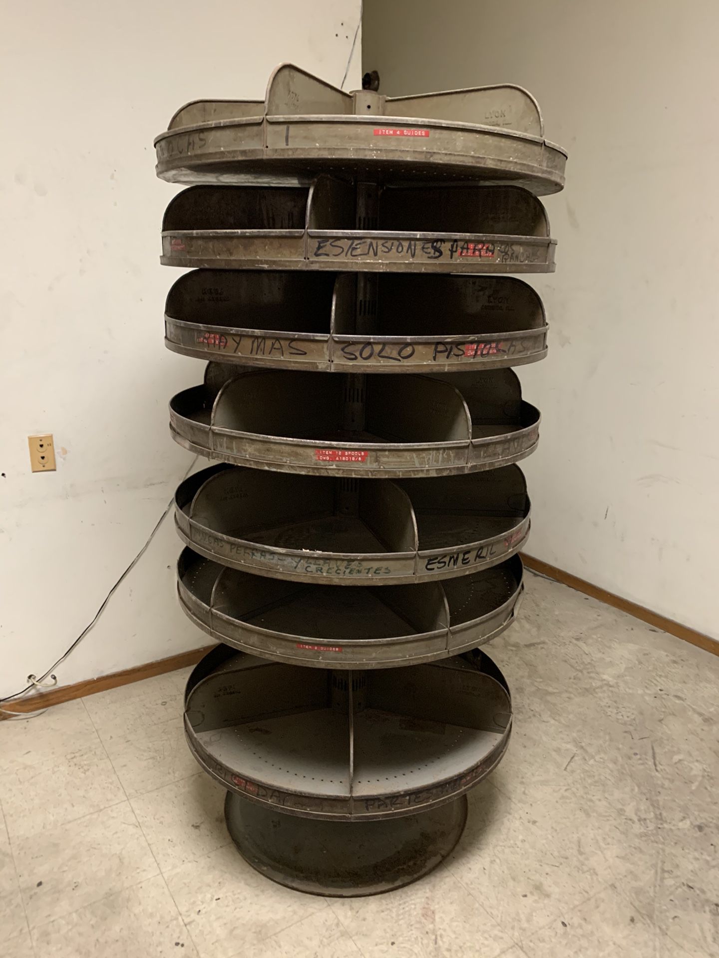 Original ROTABIN all steel construction rotary storage bins