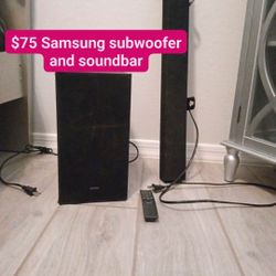 Samsung Bluetooth Soundbar And Subwoofer