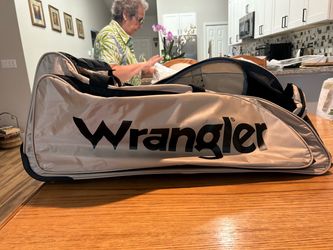 Wrangler rolling upright duffel bag. 30”