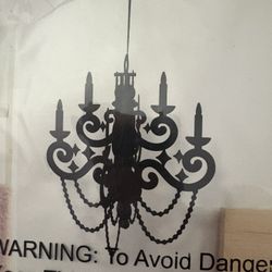 Hanging Decor. Black Chandelier 