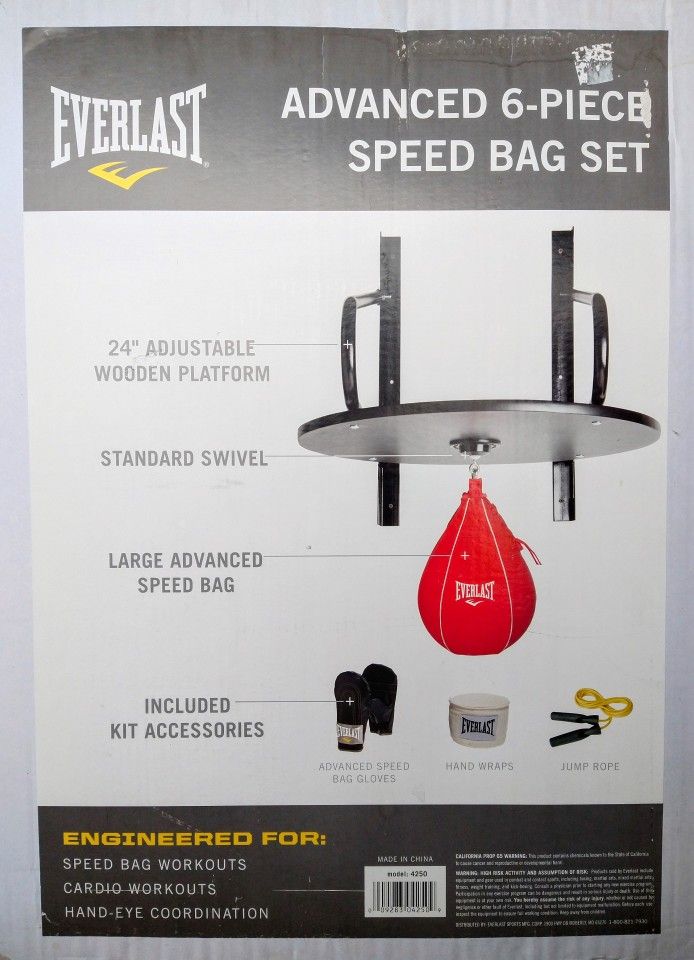 Everlast 6 -piece Speed Bag Set