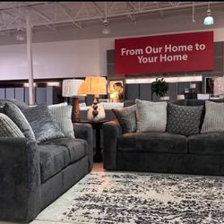 OM• $38 Initial • Brand New//Sofa And Loveseat// Living room Set